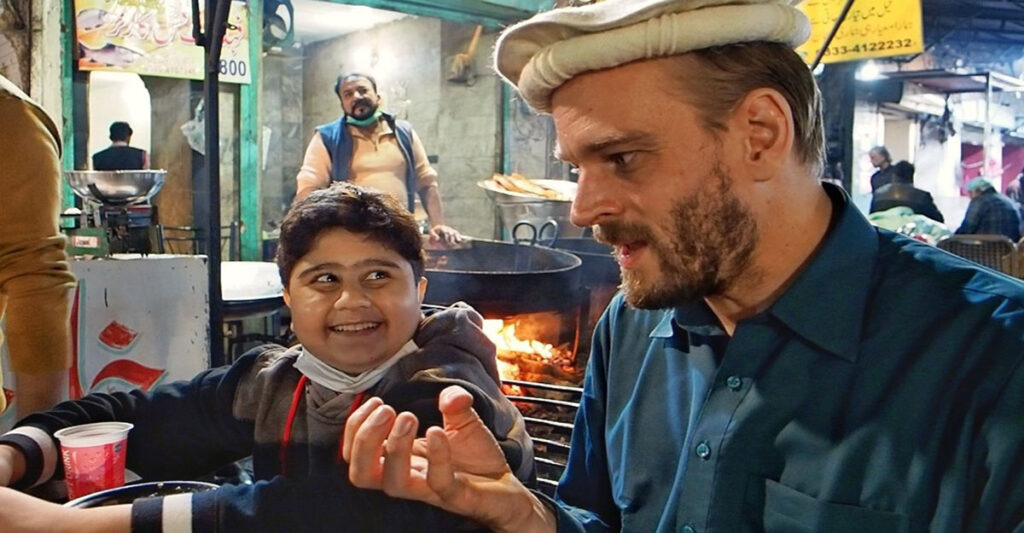 karl with Pakistani kid